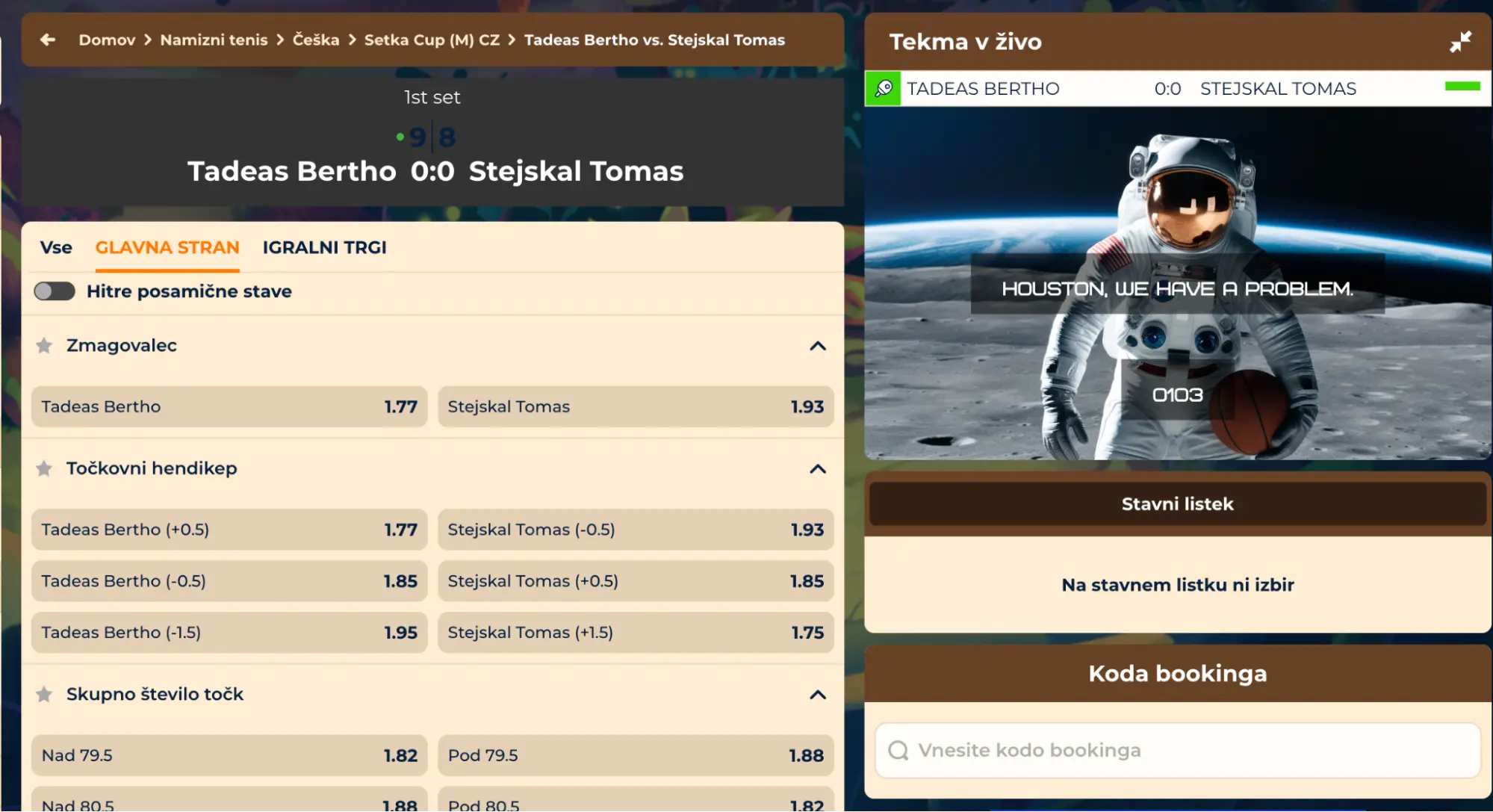 Tadeas Bertho proti Stejskal Tomas – Setka Cup prenos in kvote v živo V živo prenos namiznega tenisa med Tadeasom Berthom in Stejskal Tomasom s kvotami stav